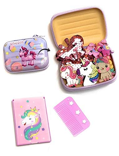 Le Delite Girls Unicorn Mirror Comb, Clips, Tic Tac Pin, Glitter Hair Clips Hair Accessories (Multicolour) (B08KHX4BHV) Amazon Price History, Amazon Price Tracker