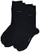 Produktbild Camano Unisex 2er Pack einfarbige Socken mit verstärkten Zehen und Fersen Damen & Herren Strümpfe, Blau, 39/42