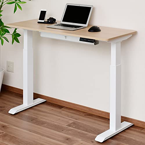 YAMAZEN 電動昇降デスク 100×50 静音 電動昇降デスク 奥行スリム 幅100/120/140 奥行50 山善 | 山善ビズコム