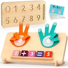 HANR Montessori Math Counting Toys,Preshool Learning Toys for Toddlers 3-6, Educational Math manipulatives for Kids,Number Counting Blocks,Montessori Toys for 3-5 Year Old Boys Girls Birthday Gifts