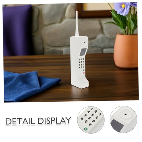 Téléphone rétro brique double pack décoration vintage pour salon - 3