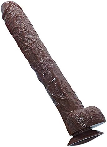 TTQQJJ Huge Lifelike Silicone Waterproof Tool - Brown - Eryanghuatan