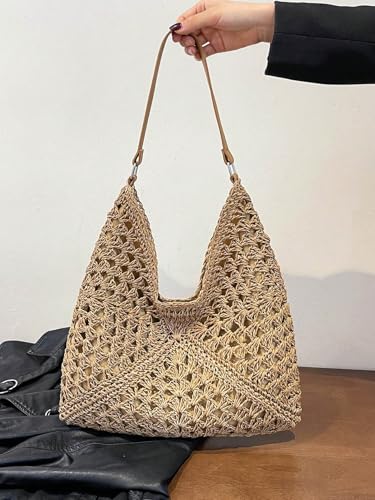 Bolso Tote de Crochet para Mujer estilo Boho miniatura 6