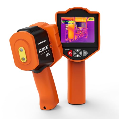 BTMETER Professional Gun-Style Thermal Imager, 256x192 IR Resolution with 3.5" Display, Real-Time WiFi APP Control &amp; Image Fusion, -4°F to 1022°F, for HVAC, Electrical &amp; Industrial Inspection BT-950L