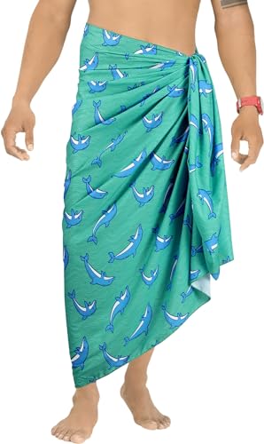 LA LEELA Men's Sarong Beach Wraps Bath Swim Pareo