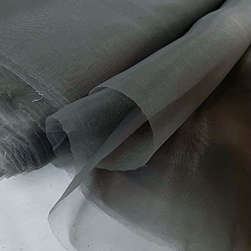 Megachest Tela de organza suave 20D, trajes de lujo, decoraciones de 15 colores (plata oscura, 5 metros) Cover