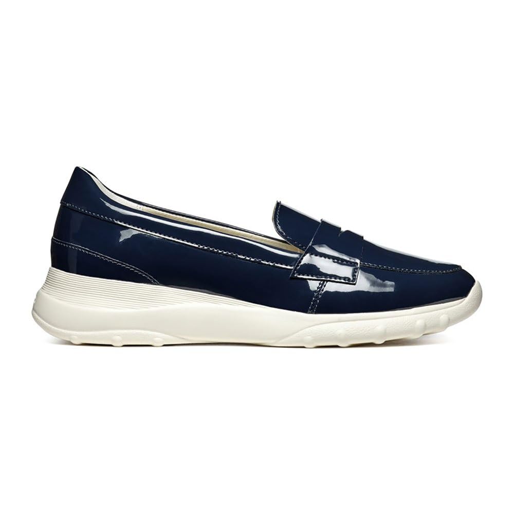 Geox Women's D Alleniee A Sneakers, Navy, 6 UK