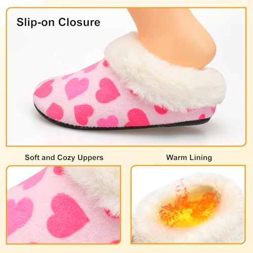 FEETCITY Toddler Slippers - Slip On Shoes for Girls & Boys, Lightweight & Warm Indoor Walking Shoes2