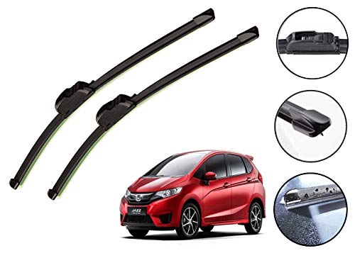 Image of Auto Hub Car Wiper Blades Compatibility With Jazz New - Set of 2 Pcs (D-24,P-14)