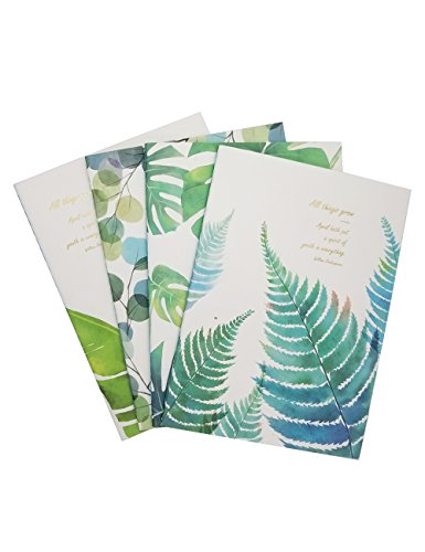 What's Fun B5 Theme designed Softcover College Ruled Notebook/Composition/Journals/Dairy/Office Note Books Set of 4 Per Pack (All Things Grow)