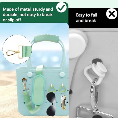 Image of LBU Strap for Bogg Bag Accessories with Handle Wrap, Detachable Shoulder Pad, 2Pcs Key Holders Adjustable Crossbody Shoulder Strap Wrap for XL /Medium /Small Rubber Tote Beach Bog Bags