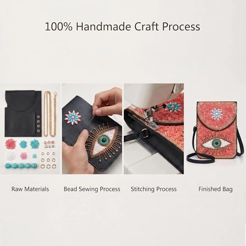 Image of Small Crossbody Bags for Women Designer Cell Phone Bag Boho Shoulder Wallet Purse