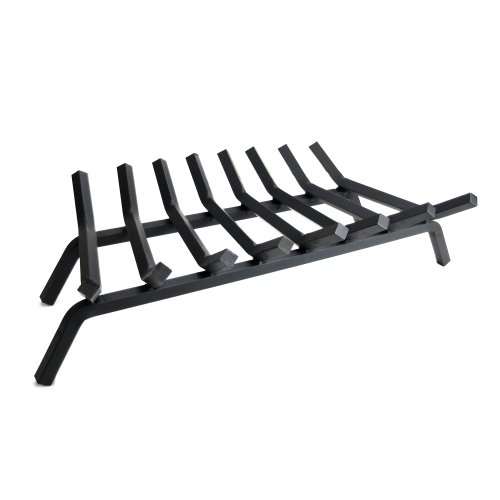 Pleasant Hearth - 3/4' Premium Solid Steel Fireplace Grates - Lifetime Warranty, Black, 33-Inch