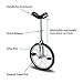 Fun 20 Inch Wheel Chrome Unicycle with Alloy Rim