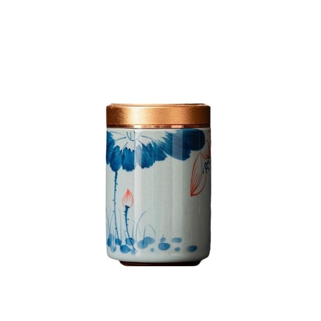 Pojemniki na herbatę luzem Ceramiczny luźny pojemnik do przechowywania herbaty Mały podróżny przenośny mały pojemnik na herbatę Pu'er zielona herbata czarna herbata uszczelniona puszka ceramiczna