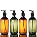 Flacone Per Pompa in Plastica PET da 4 Pezzi,Flacone Per Sapone liquido Per lozione Vuota Flacone Per Shampoo Vuoto Riutilizzabile Per Shampoo,lozione,Bagnoschiuma,Dispenser di liquidi