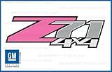 Chevy Silverado Z71 4x4 PINK decals stickers - FP (2007-2013) bed side 1500 2500 HD (set of 2)