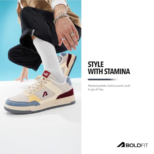 Image of Boldfit Sneakers for Man Lightweight Shoes for Men Comfortable Sneakers for Men Air Mesh Casual Shoes Mens Soft Cushion Insole Lace Up Casual Boys Shoe Sneaker DripBloc Weave
