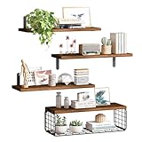 YRBOGJ Estantes Flotantes Montados en la Pared - 5 PCS Repisas Flotantes - Estante de Pared, Capacidad de Carga 18 KG, 40...