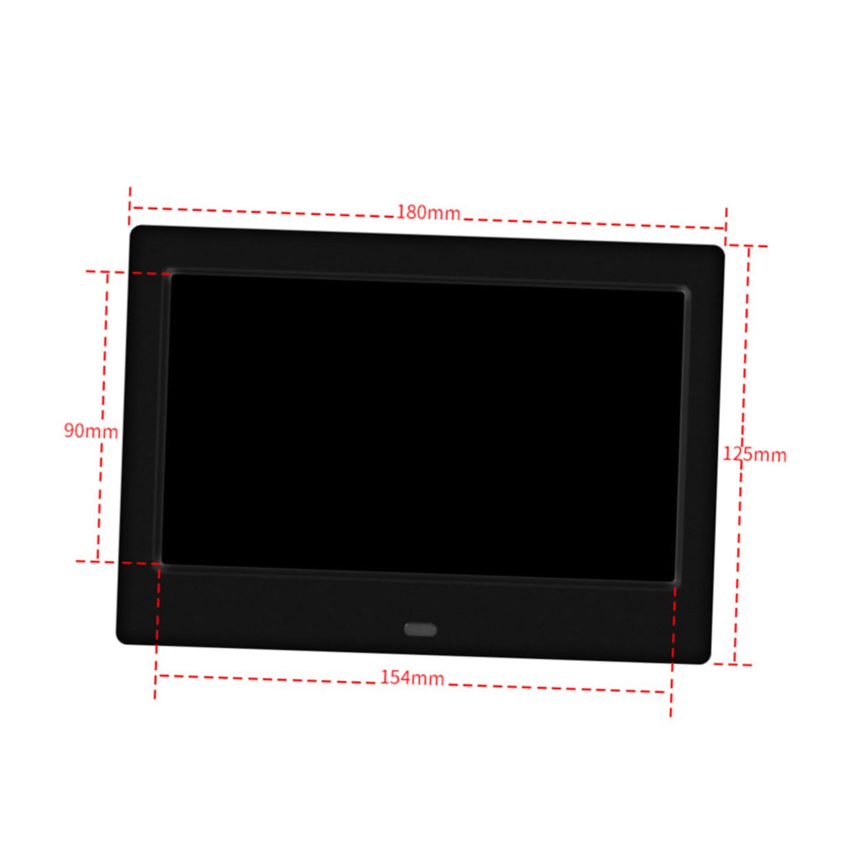 Cyfrowy Elektroniczny Album Fotograficzny z Ekranem LED Odtwarzacz Reklamowy Do Zdjęć Obsługa USB Do Kompatybilny z Różnymi Formatami Multimedialnymi Czarny