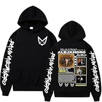 Sudadera con Capucha Unisex con Estampado de Alejandro Raw 2025, Estilo Hip Hop, Estilo Harajuku, Ropa de Calle, Unisex (1 M)
