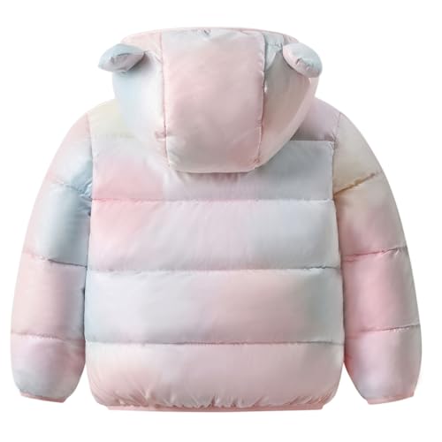 Toddler Boys Girls Thicken Winter Coat Baby Fleece Warm Cute Bear Ear Hooded Jacket Clothes 20242
