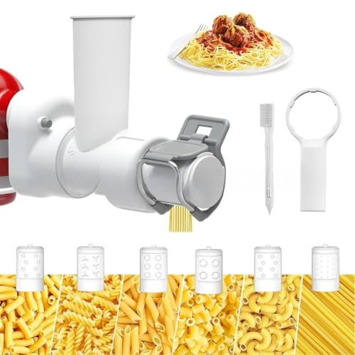 Moldes de pasta para batidora que evitan masas pegadas al hacer fusilli y macarrones 2
