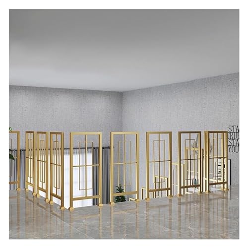 Mains courantes de loft au style chic et finitions dorées d'exception pour escalier - 6