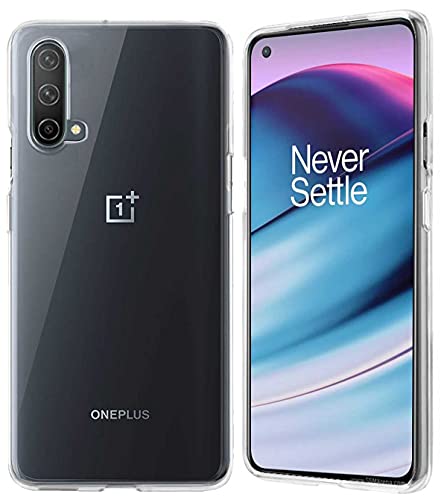Image of Soft Flexible Silicone Back Cover Compatible with OnePlus Nord CE 5G, Transparent Case