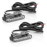 LED-MARTIN® 2er Set GX1700 - Rückfahrscheinwerfer - 1700lm - besonders flach - 12V/24V - ECE-R148 Typenprüfung - 100% zulässig (1500mm Kabel zum Festanschluss, 2 Stück)