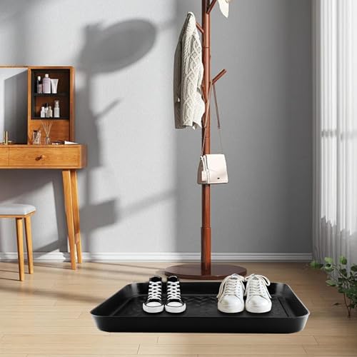 4 Pezzi Vassoio Antigoccia per Scarpe Vaschette Scolapioggia per Scarpe Vassoio per Scarpe con Bordo Rialzato per Scarpe e Stivali da Pioggia Autunnali e Invernali - immagine 3