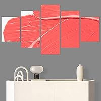 SIGNWIN 5 Panel Canvas Wall Art Modern Art Contemporary Digital Art Dramatic Geometric Multicolor Patterns for Home Decorations Ready to Hang - 60