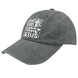 Just A Girl Who Loves Jesus Hats for Women Classic Washed Distressed Baseball Cap