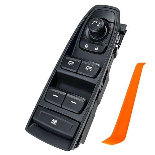 Driver Window Switch, 83071-FL60A,Dual AUTO No Mirror Fold ，Black