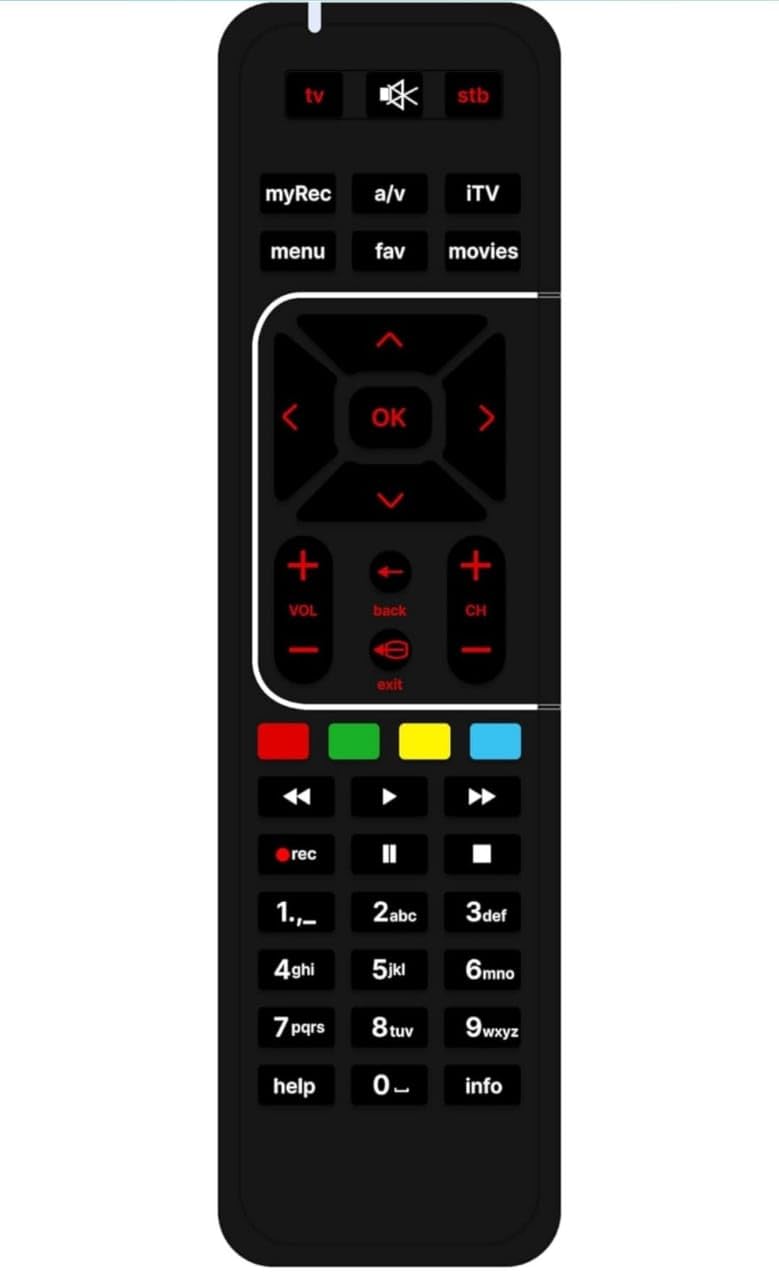 RUDVED DEAL AT ONE STORE Original Remote Control Comaptible with Airtel Digital Dish TV DTH Television, Setup Box Remote Compatible for SD and HD Recording (Pack of 1)-image-13