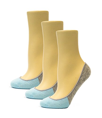 Image of Thirty48 Women's No Show Loafer Socks, Boat Shoe Liners with Non Slip Grip