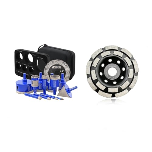 Kit de brocas diamantadas para perforación y biselado miniatura 1