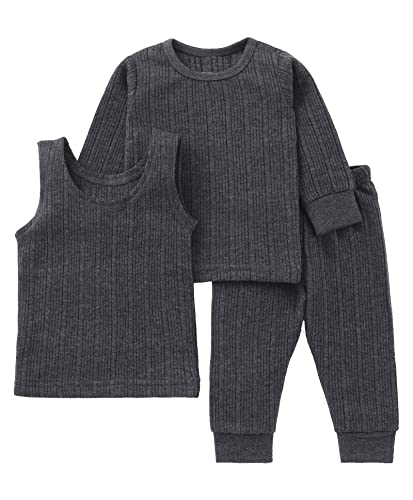 Image of Kids Winter wear Thermal Full Sleeves Body Warmer top and Pajama Set for Boys & Girls