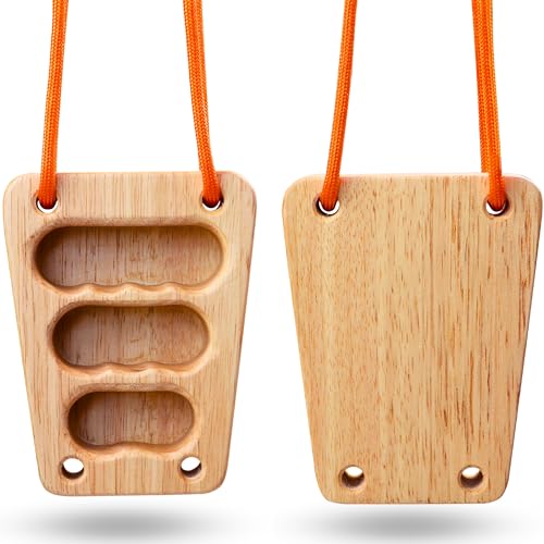 REXLIA Tragbares Trainings-Fingerboard Klettern | Mehrzweck-Kletterboard aus Holz | Erhöhen Sie Ihre Kraft und verbessern Sie Ihre Klettertechnik | Klettergriffbrett | Klettergriffe
