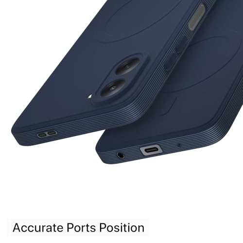 Image of Pikkme Back Cover for Redmi A7 Soft Matte Silicone Mag-Safe Design (Mag-Safe Not Support) Camera Protection | Slim Fit Bumper Cover (Blue)