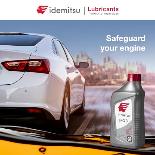 Idemitsu IFG 3 5W-20 Full Synthetic Motor Oil – 1 Quart SP/GF-6A Certified Engine Oil for TGDI & PFI Engines | Engineered for Maximum Efficiency and Protection