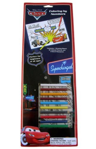 Disney Pixar Cars Coloring by Numbers