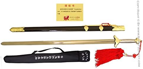 Martial Arts Competition Wushu Straight Sword Stainless Steel Handle Kung Fu, Tai Chi, Shaolin Use. HD1004-Size 5.