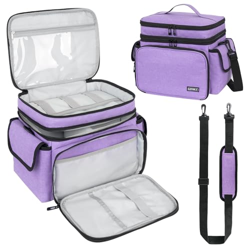 Boite Couture,Sac de Rangement Couture Double Couche,Grande Organisateur de Fournitures de Couture,Boîte à Couture de Voyage Portable,Panier de Couture pour...