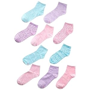 Hanes Calcetines tobilleros Comfortsoft para niñas, suaves y elásticos, surtidos, paquete de 10 pares
