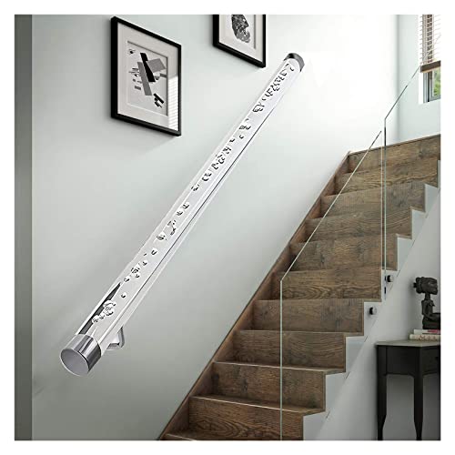 Garde-corps mural en acrylique cristal pour escalier design d'hôtel - 2