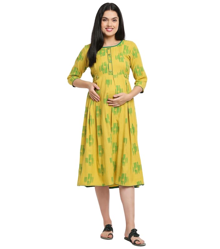 true shape Maternity Dresses for Women Cotton | Stylish Feeding Anarkali Kurta with Dual Nursing Zippers in Viscose Rayon for Pre & Post Partum-picture-45