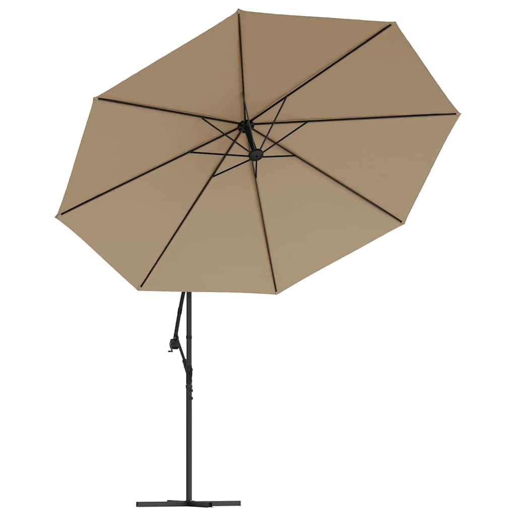 Parasol przeciwsłoneczny w kolorze zielonym, odporny na działanie promieni UV, z aluminiową ramą, żeberkami wspornikowymi, ochrona przed wiatrem i wentylacją, na taras, do ogrodu, na balkon