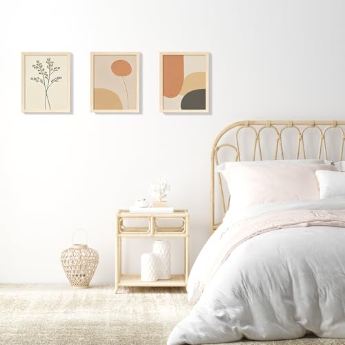 Image of LaVie Home 8x10 Picture Frame for Wall Display, 8x10 Oak Picture Frame with HD Plexiglas, 8 x 10 Poster Frame 1 Pack, Display Frame for Vertical or Horizontal, Classic Collection