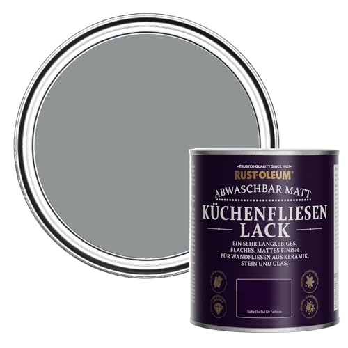 Rust-Oleum abwaschbare Küchenschrankfarbe in grau mit Matt Finish - Anthrazit Medium 750ML – Ansicht 1
